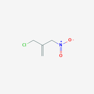 molecular formula C4H6ClNO2 B14416094 2-(Chloromethyl)-3-nitroprop-1-ene CAS No. 81991-69-7