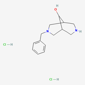 3-Benzyl-3,7-diaza-bicyclo[3.3.1]nonan-9-OL dihydrochloride