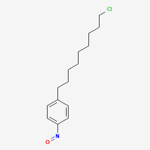 molecular formula C15H22ClNO B14416115 1-(9-Chlorononyl)-4-nitrosobenzene CAS No. 81815-23-8