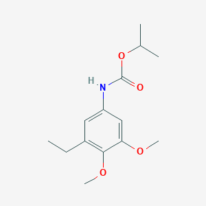 molecular formula C14H21NO4 B14416119 Propan-2-yl (3-ethyl-4,5-dimethoxyphenyl)carbamate CAS No. 84972-02-1