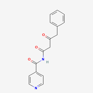 molecular formula C16H14N2O3 B14416124 N-(3-Oxo-4-phenylbutanoyl)pyridine-4-carboxamide CAS No. 84794-34-3