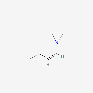 molecular formula C6H11N B14416138 Aziridine, 1,-(1-butenyl)-, (Z)- CAS No. 80839-94-7