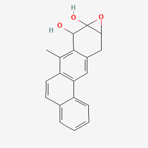 molecular formula C19H16O3 B14416158 7-Methyl-9a,10-dihydrotetrapheno[10,9-b]oxirene-8,8a(8h)-diol CAS No. 82049-32-9