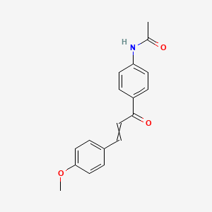 molecular formula C18H17NO3 B14416166 Acetamide, N-[4-[3-(4-methoxyphenyl)-1-oxo-2-propenyl]phenyl]- CAS No. 85791-65-7