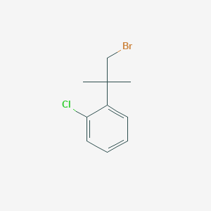 molecular formula C10H12BrCl B1441617 1-(1-Bromo-2-methylpropan-2-yl)-2-chlorobenzene CAS No. 1181738-91-9