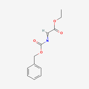 molecular formula C12H13NO4 B14416171 Ethyl {[(benzyloxy)carbonyl]imino}acetate CAS No. 81357-12-2