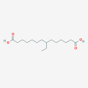 molecular formula C16H30O4 B14416178 7-Ethyltetradecanedioic acid CAS No. 82200-86-0