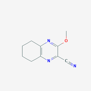 molecular formula C10H11N3O B144162 3-Methoxy-5,6,7,8-tetrahydroquinoxaline-2-carbonitrile CAS No. 130647-44-8