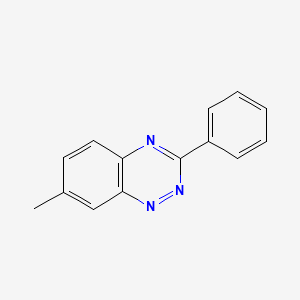 molecular formula C14H11N3 B14416205 7-Methyl-3-phenyl-1,2,4-benzotriazine CAS No. 81817-14-3
