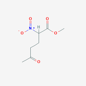 molecular formula C7H11NO5 B14416225 Methyl 2-nitro-5-oxohexanoate CAS No. 83483-17-4