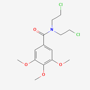 molecular formula C14H19Cl2NO4 B14416245 N,N-bis(2-chloroethyl)-3,4,5-trimethoxybenzamide CAS No. 86061-42-9
