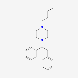 molecular formula C22H30N2 B14416249 1-Butyl-4-(1,2-diphenylethyl)piperazine CAS No. 86360-42-1