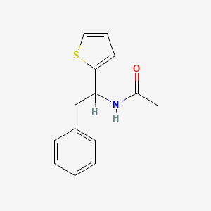 molecular formula C14H15NOS B14416271 N-(2-Phenyl-1-(2-thienyl)ethyl)acetamide CAS No. 80154-67-2