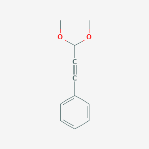 molecular formula C11H12O2 B14416296 Benzene, (3,3-dimethoxy-1-propynyl)- CAS No. 80832-34-4