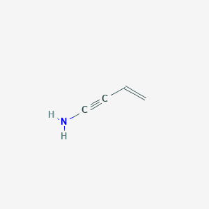 molecular formula C4H5N B14416306 But-3-EN-1-YN-1-amine CAS No. 86043-40-5