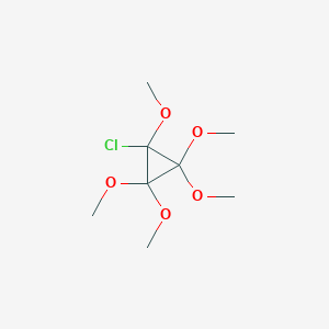 molecular formula C8H15ClO5 B14416315 Chloro(pentamethoxy)cyclopropane CAS No. 84212-88-4