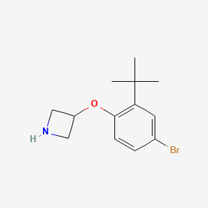 molecular formula C13H18BrNO B1441635 3-(4-Bromo-2-(tert-butyl)phenoxy)azetidine CAS No. 1146960-47-5
