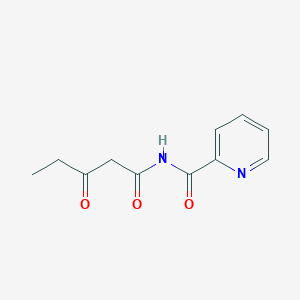molecular formula C11H12N2O3 B14416358 N-(3-Oxopentanoyl)pyridine-2-carboxamide CAS No. 84794-29-6