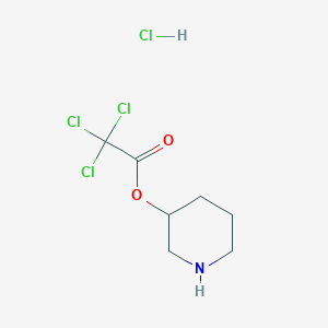 3-Piperidinyl 2,2,2-trichloroacetate hydrochloride