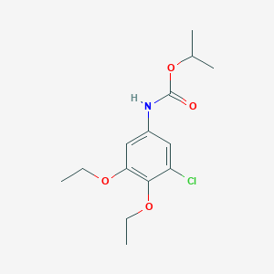 molecular formula C14H20ClNO4 B14416415 Propan-2-yl (3-chloro-4,5-diethoxyphenyl)carbamate CAS No. 84971-66-4