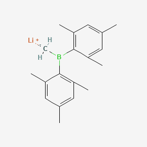 molecular formula C19H24BLi B14416518 Lithium, [[bis(2,4,6-trimethylphenyl)boryl]methyl]- CAS No. 82945-07-1