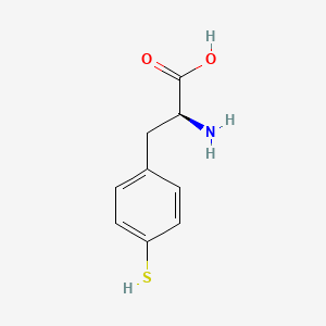 molecular formula C9H11NO2S B14416519 4-Sulfanyl-L-phenylalanine CAS No. 84053-10-1