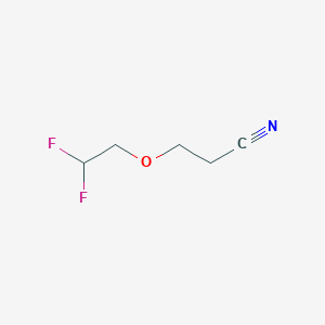 molecular formula C5H7F2NO B1441653 3-(2,2-Difluoroethoxy)propanenitrile CAS No. 1309602-19-4