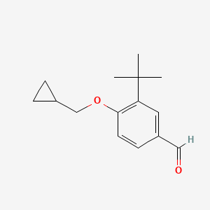 3-(Tert-butyl)-4-(cyclopropylmethoxy)benzaldehyde