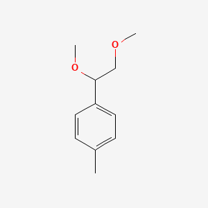molecular formula C11H16O2 B14416591 Benzene, 1-(1,2-dimethoxyethyl)-4-methyl- CAS No. 80621-73-4