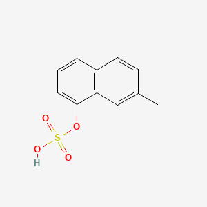 molecular formula C11H10O4S B14416628 1-Naphthalenol, 7-methyl-, 1-(hydrogen sulfate) CAS No. 85896-64-6