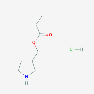 3-Pyrrolidinylmethyl propanoate hydrochloride