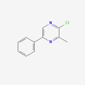 molecular formula C11H9ClN2 B14416633 2-Chloro-3-methyl-5-phenylpyrazine CAS No. 81225-11-8
