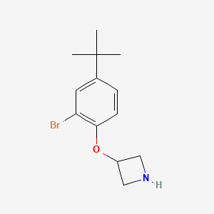 molecular formula C13H18BrNO B1441665 3-(2-Bromo-4-(tert-butyl)phenoxy)azetidine CAS No. 1219948-65-8