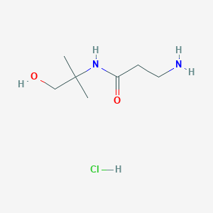 molecular formula C7H17ClN2O2 B1441669 3-Amino-N-(2-hydroxy-1,1-dimethylethyl)-propanamide hydrochloride CAS No. 1220028-80-7