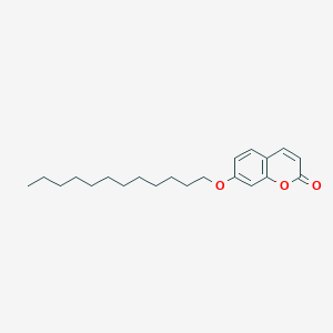 molecular formula C21H30O3 B14416712 7-(Dodecyloxy)-2H-1-benzopyran-2-one CAS No. 85389-85-1