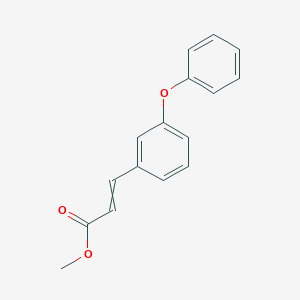 molecular formula C16H14O3 B14416746 Methyl 3-(3-phenoxyphenyl)prop-2-enoate CAS No. 87087-33-0