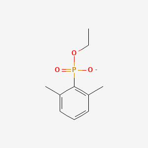 molecular formula C10H14O3P- B14416749 Ethyl (2,6-dimethylphenyl)phosphonate CAS No. 85320-18-9