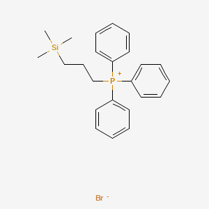 molecular formula C24H30BrPSi B14416778 Phosphonium, triphenyl[3-(trimethylsilyl)propyl]-, bromide CAS No. 84673-68-7