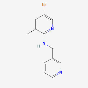 molecular formula C12H12BrN3 B1441680 5-bromo-3-methyl-N-(pyridin-3-ylmethyl)pyridin-2-amine CAS No. 1219976-57-4
