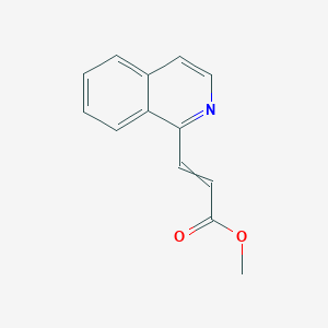 molecular formula C13H11NO2 B14416805 Methyl 3-(isoquinolin-1-yl)prop-2-enoate CAS No. 84835-20-1