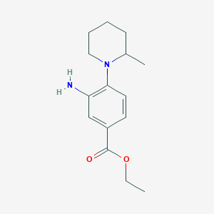 Ethyl 3-amino-4-(2-methylpiperidin-1-yl)benzoate