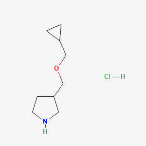3-[(Cyclopropylmethoxy)methyl]pyrrolidine hydrochloride