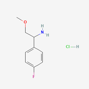 1-(4-Fluorophenyl)-2-methoxyethan-1-amine hydrochloride