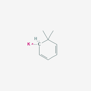 molecular formula C8H11K B14416936 potassium;5,5-dimethylcyclohexa-1,3-diene CAS No. 82360-21-2