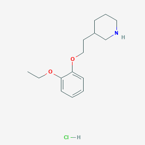 3-[2-(2-Ethoxyphenoxy)ethyl]piperidine hydrochloride