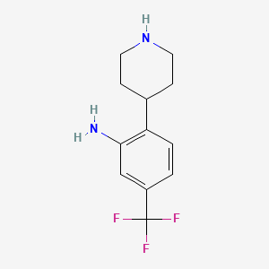 2-(Piperidin-4-yl)-5-(trifluoromethyl)aniline