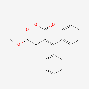 molecular formula C19H18O4 B14416971 Butanedioic acid, (diphenylmethylene)-, dimethyl ester CAS No. 84319-28-8