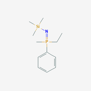 molecular formula C12H22NPSi B14416990 Ethyl(methyl)phenyl[(trimethylsilyl)imino]-lambda~5~-phosphane CAS No. 80814-66-0