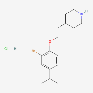 4-[2-(2-Bromo-4-isopropylphenoxy)ethyl]piperidine hydrochloride