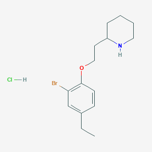 2-Bromo-4-ethylphenyl 2-(2-piperidinyl)ethyl-ether hydrochloride